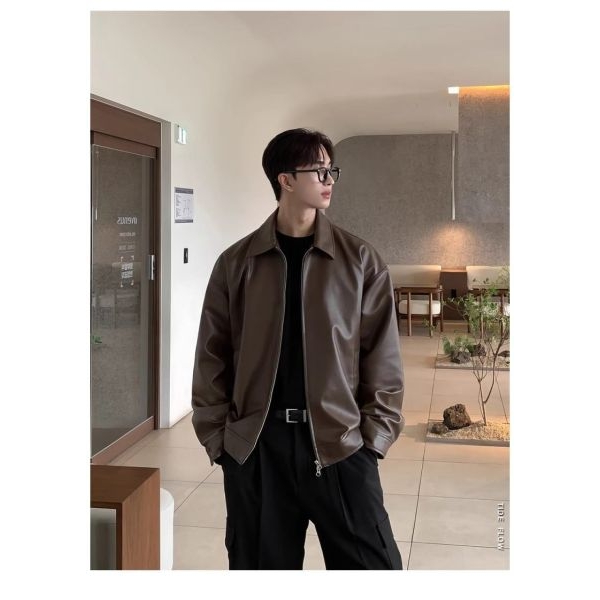 Vintage Loose Fit Raxzen Korean Jacket For Men's. - Image 3