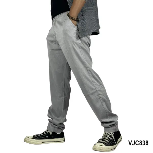 VIRJEANS (VJC838) Summer Chinos Trouser For Men-Light Grey - Image 2