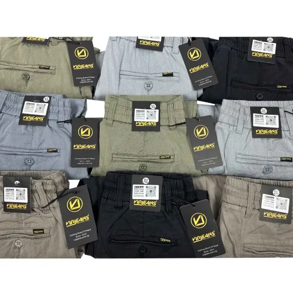 VIRJEANS (VJC838) Summer Chinos Trouser For Men-Light Grey - Image 3