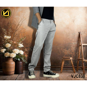 VIRJEANS (VJC838) Summer Chinos Trouser For Men-Light Grey