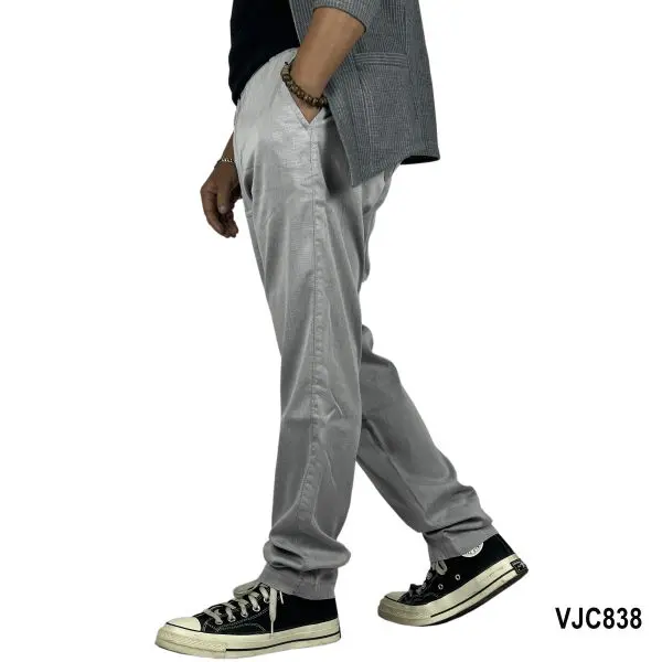 VIRJEANS (VJC838) Summer Chinos Trouser For Men-Light Grey - Image 5