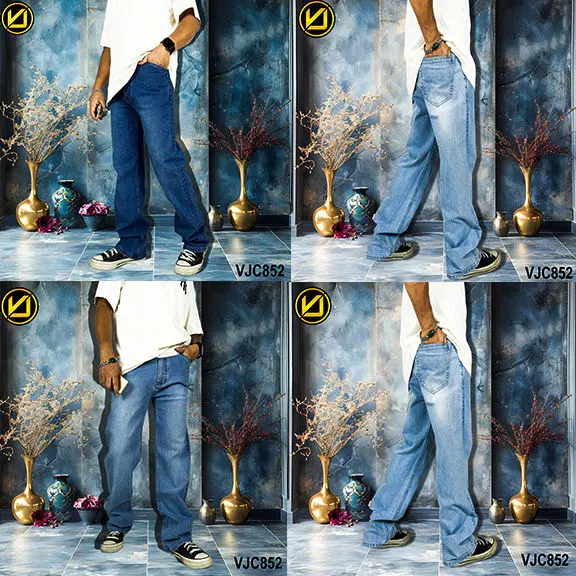 VIRJEANS (VJC852) Stretchable Baggy Denim Jeans Pant For Men- All Colors