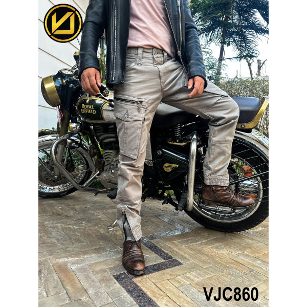VIRJEANS (VJC860) Stretchable Cargo Multi Pocket Box Zipper Joggers Pant For Men-All Colors - Image 5