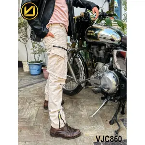 VIRJEANS (VJC860) Stretchable Cargo Multi Pocket Box Zipper Joggers Pant For Men-All Colors