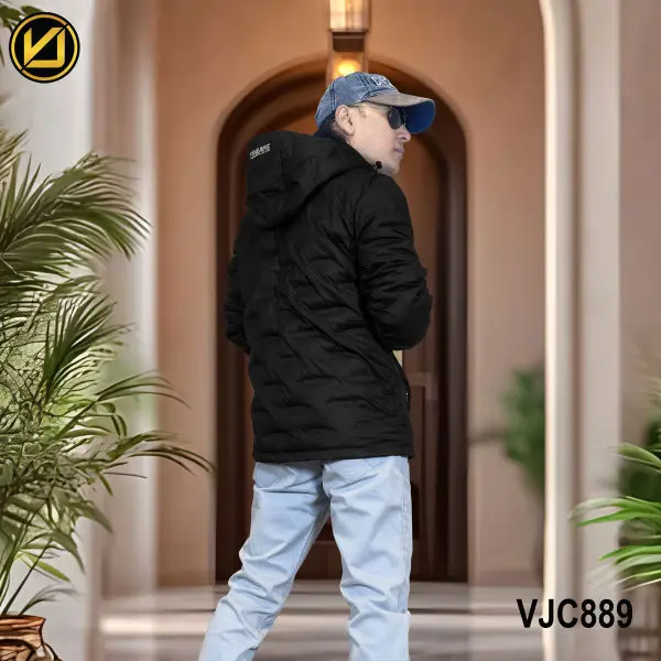 VIRJEANS (VJC889D) Dawn Ultra Light Jacket For Men-Black - Image 2
