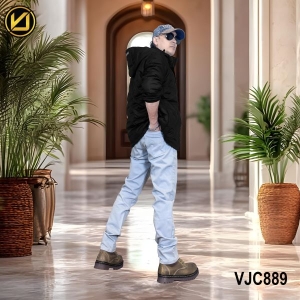 VIRJEANS (VJC889D) Dawn Ultra Light Jacket For Men-Black