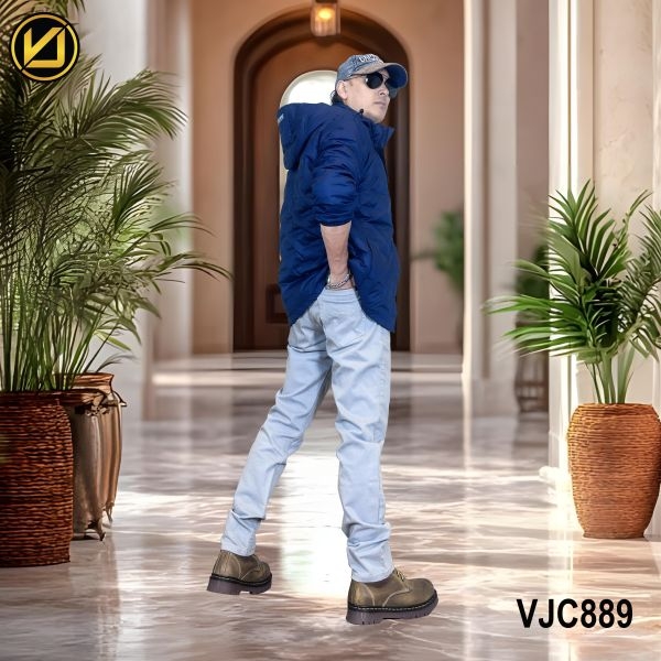 VIRJEANS (VJC889D) Dawn Ultra Light Jacket For Men-Blue - Image 3