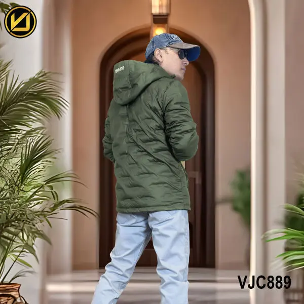 VIRJEANS (VJC889D) Dawn Ultra Light Jacket For Men-Green - Image 2