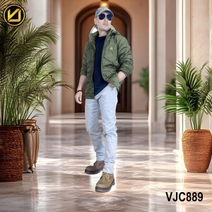 VIRJEANS (VJC889D) Dawn Ultra Light Jacket For Men-Green