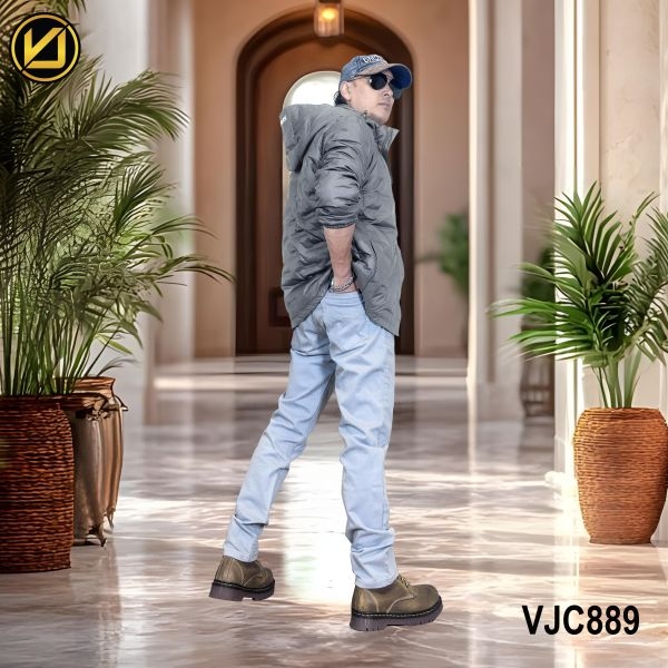 VIRJEANS (VJC889D) Dawn Ultra Light Jacket For Men-Grey - Image 3