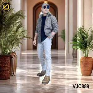 VIRJEANS (VJC889D) Dawn Ultra Light Jacket For Men-Grey