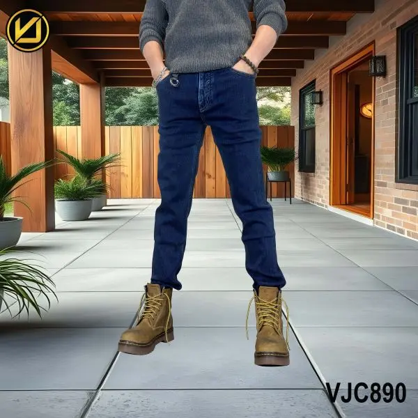 VIRJEANS (VJC890) Stretchable Denim Jeans Choose Pant For Men- Dark Blue - Image 2