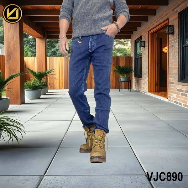 VIRJEANS (VJC890) Stretchable Denim Jeans Choose Pant For Men- Medium Blue - Image 4