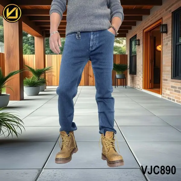 VIRJEANS (VJC890) Stretchable Denim Jeans Choose Pant For Men- Sky Blue - Image 4