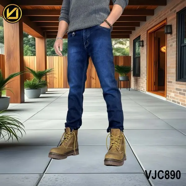 VIRJEANS (VJC890) Stretchable Denim Jeans Choose Pant For Men- Wash Blue - Image 5