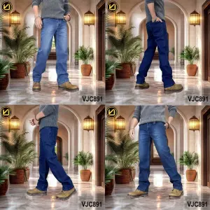 VIRJEANS (VJC891) Stretchable Straight Fit Denim Jeans Pant For Men- All Colors