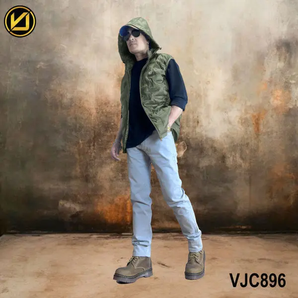 VIRJEANS (VJC896D) Half Dawn Ultra Light Jacket For Men- Green - Image 4