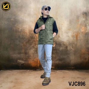VIRJEANS (VJC896D) Half Dawn Ultra Light Jacket For Men- Green