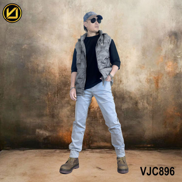 VIRJEANS (VJC896D) Half Dawn Ultra Light Jacket For Men- Grey - Image 2