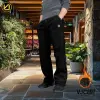 VIRJEANS (VJC897) Winter Inner Fur Trouser For Men- Black