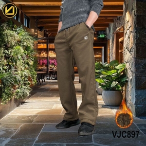 VIRJEANS (VJC897) Winter Inner Fur Trouser For Men- Golden