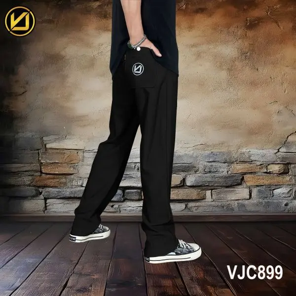 VIRJEANS (VJC899) Summer Sporty Open Trouser For Men- Black - Image 4