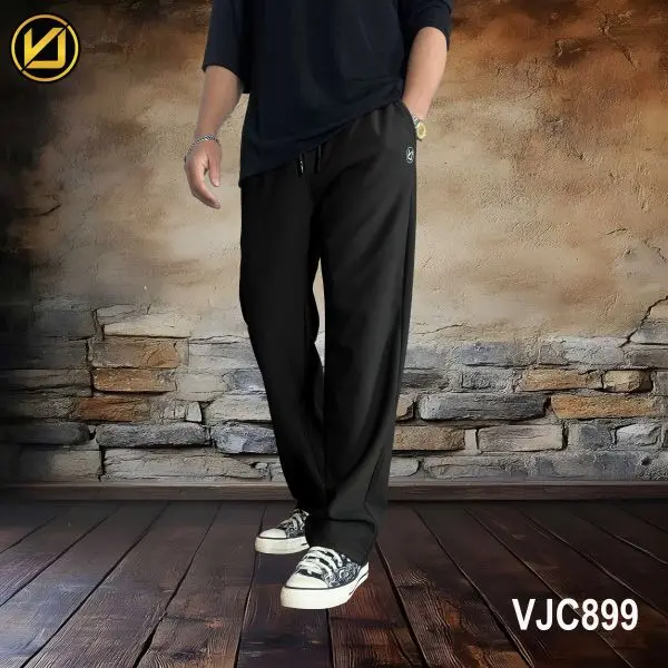 VIRJEANS (VJC899) Summer Sporty Open Trouser For Men- Black - Image 5