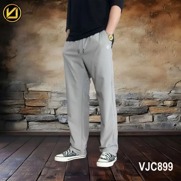 VIRJEANS (VJC899) Summer Sporty Open Trouser For Men- Grey - Image 2