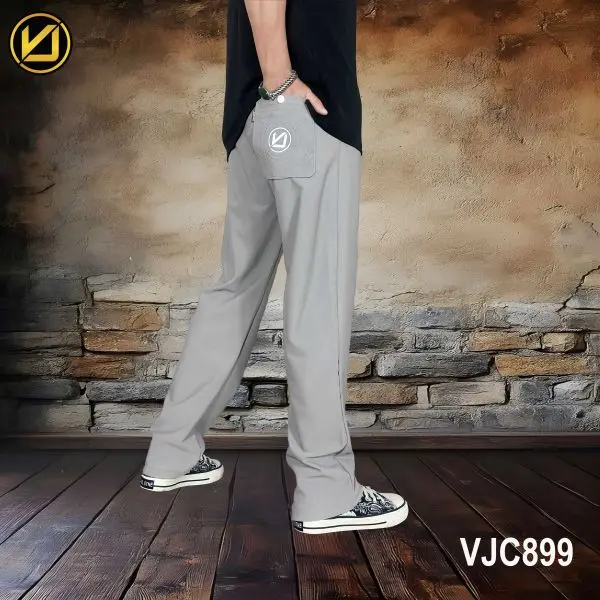 VIRJEANS (VJC899) Summer Sporty Open Trouser For Men- Grey - Image 4