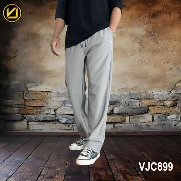 VIRJEANS (VJC899) Summer Sporty Open Trouser For Men- Grey - Image 5