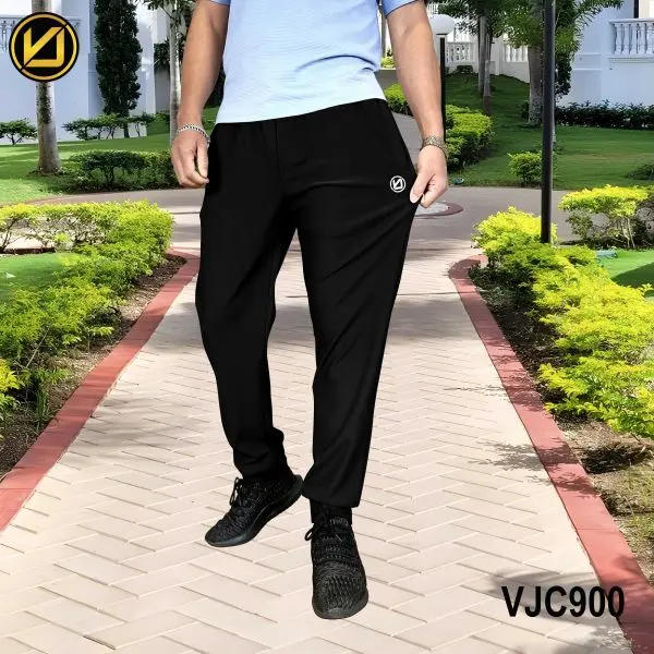 VIRJEANS (VJC900) Summer Sporty Joggers Trouser For Men -Black - Image 2