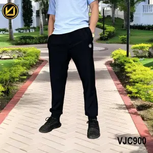 VIRJEANS (VJC900) Summer Sporty Joggers Trouser For Men -Black