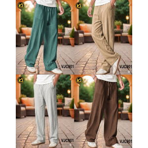 VIRJEANS (VJC901) Summer Linen Baggy Trouser For Men- All Colors