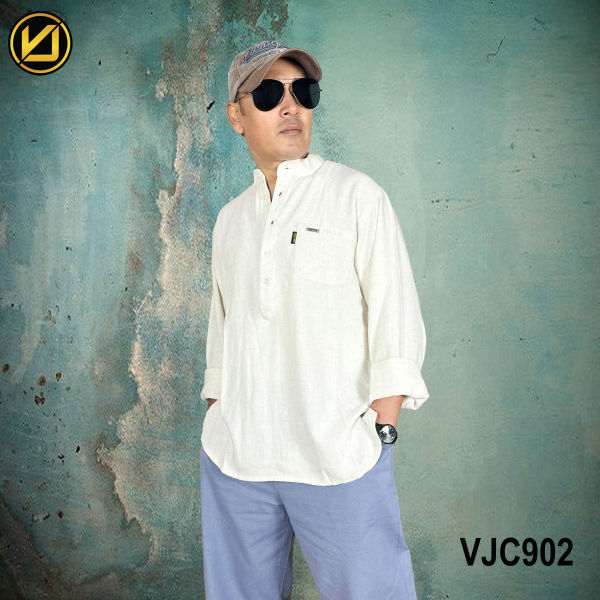 VIRJEANS (VJC902) Summer Linen Full Sleeve Shirt For Men- All Colors - Image 5