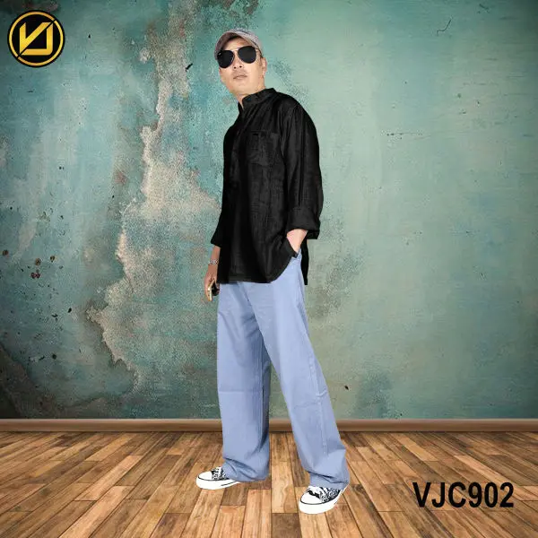 VIRJEANS (VJC902) Summer Linen Full Sleeve Shirt For Men- Black - Image 5