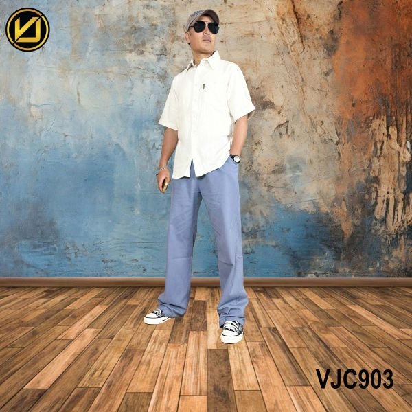 VIRJEANS (VJC903) Summer Linen Half Shirt For Men- Off White - Image 2