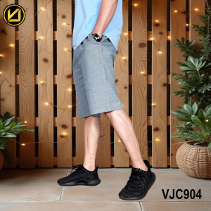 VIRJEANS (VJC904) Summer Linen Half Shorts For Men - Blue