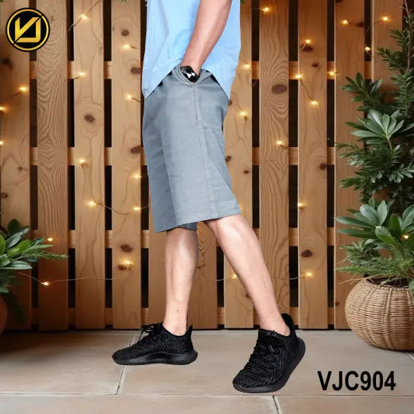 VIRJEANS (VJC904) Summer Linen Half Shorts For Men - Blue - Image 5