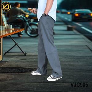 VIRJEANS (VJC905) Summer Linen Trouser For Men- Dark Blue