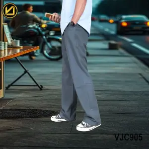 VIRJEANS (VJC905) Summer Linen Trouser For Men- Dark Blue