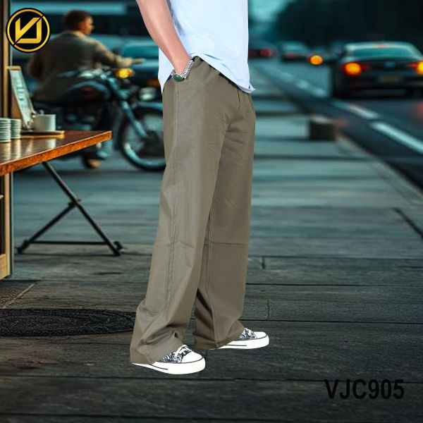 VIRJEANS (VJC905) Summer Linen Trouser For Men- Khaki - Image 2