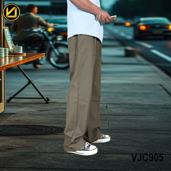 VIRJEANS (VJC905) Summer Linen Trouser For Men- Khaki - Image 3