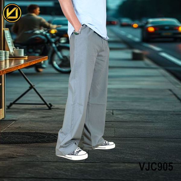 VIRJEANS (VJC905) Summer Linen Trouser For Men- Light Blue - Image 2