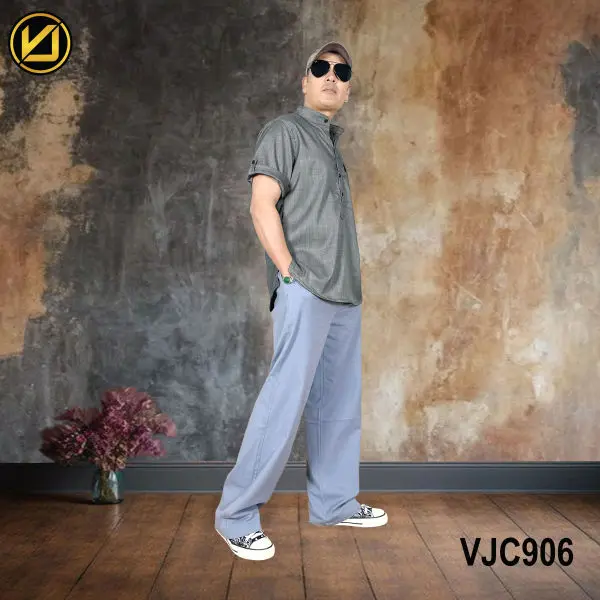 VIRJEANS (VJC906) Summer Half Sleeve Shirt For Men- Light Grey - Image 4