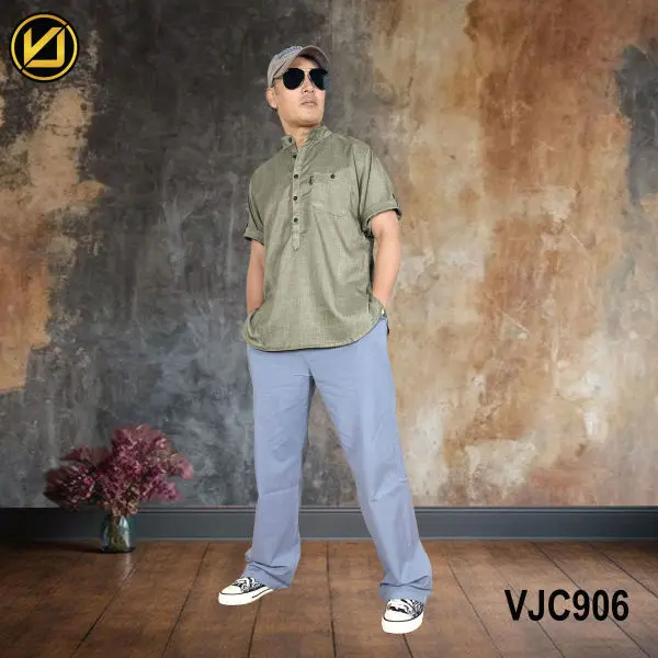 VIRJEANS (VJC906) Summer Half Sleeve Shirt For Men- Seafoam Green - Image 5