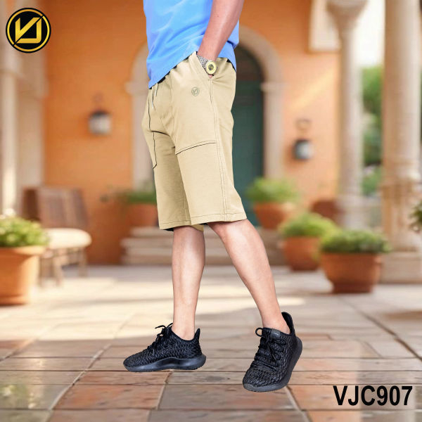 VIRJEANS (VJC907) Summer Half Shorts (Half Pant) For Men- Cream - Image 2