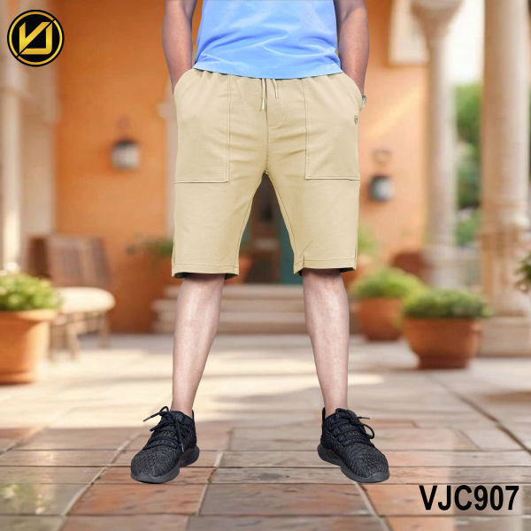 VIRJEANS (VJC907) Summer Half Shorts (Half Pant) For Men- Cream - Image 3