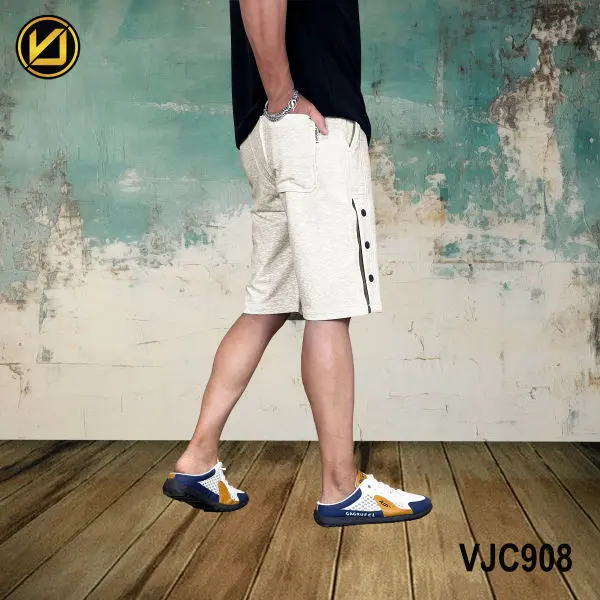 VIRJEANS (VJC908) Summer Sporty Shorts For Men- Light Grey - Image 4