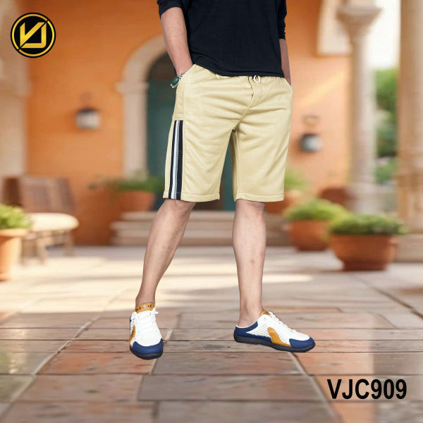 VIRJEANS (VJC909) Summer Sporty Shorts For Men-Cream - Image 2