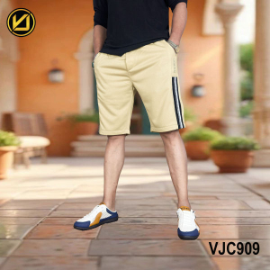 VIRJEANS (VJC909) Summer Sporty Shorts For Men-Cream